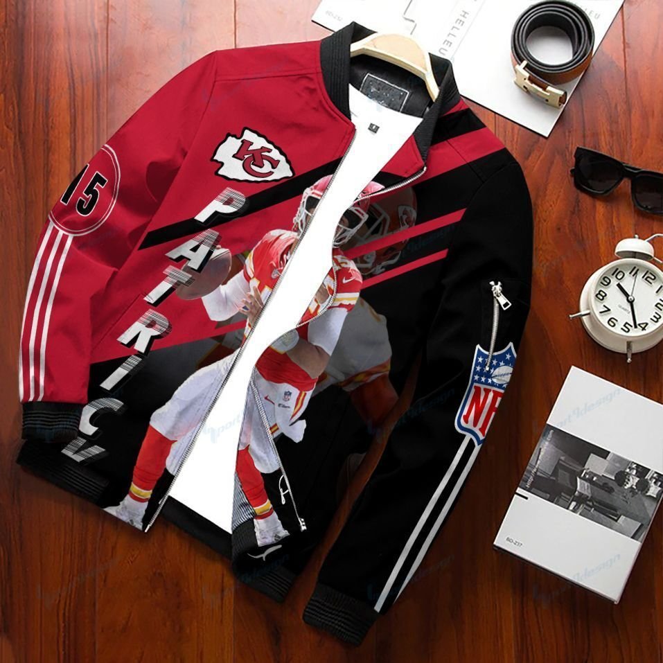 Patrick Lavon Mahomes II – Kansas City Chiefs Bomber Jacket 040