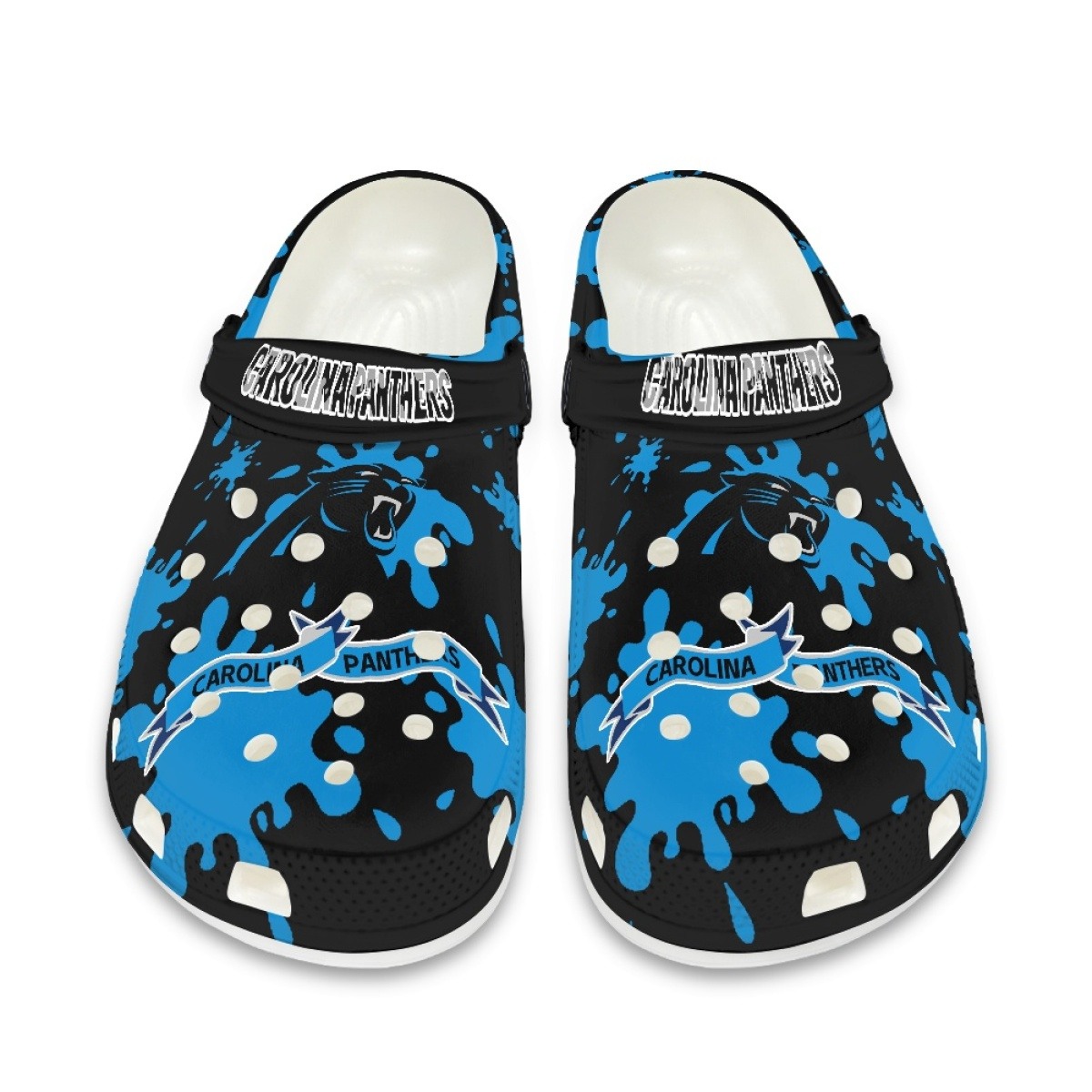 Carolina Panthers Shoes Cute Style#4 Crocs Shoes For Fans