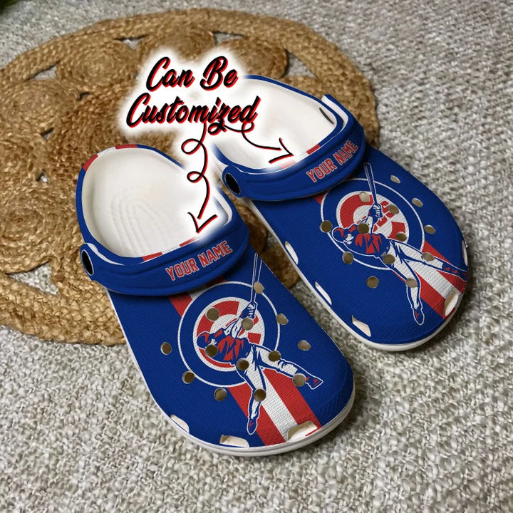 Custom Crocs – Chicago Cubs Baseball Player Clog Shoes