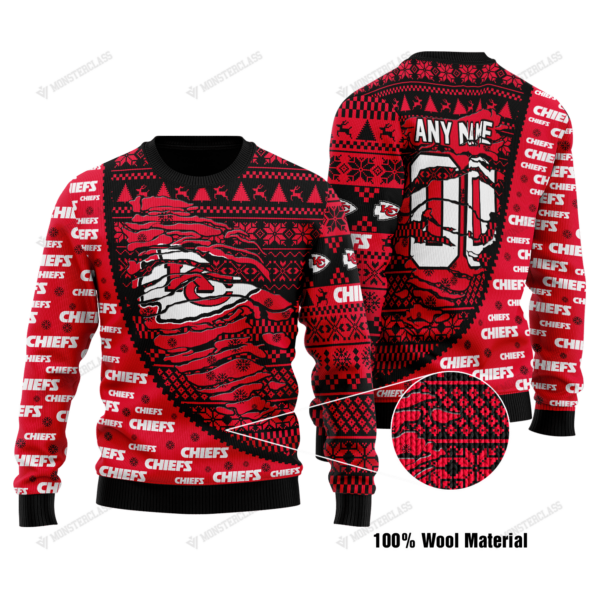 Kansas City Chiefs Woolen Sweater 154