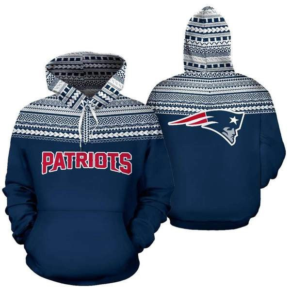 New England Patriots Maori Tattoo Light Blue 52 Unisex 3D Hoodie Gift For Fans