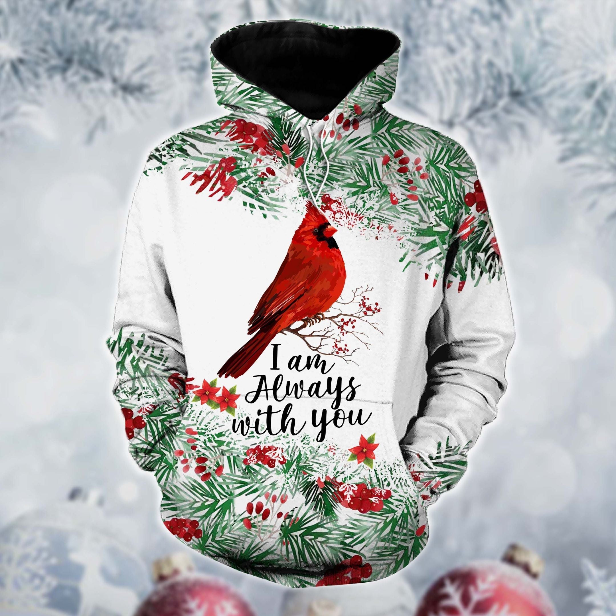 Cardinal I’M Always With You Christmas Hoodie