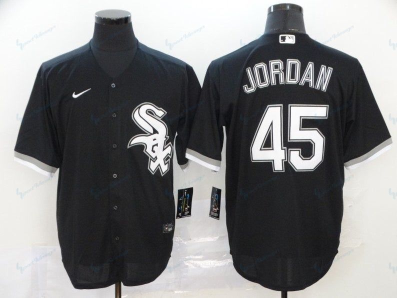 Men’s Chicago White Sox #45 Michael Jordan Baseball Jersey 56