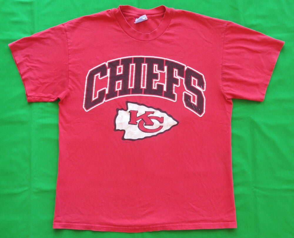 Kansas City Chiefs Vintage T Shirt 90S Football Team Logo Sports 1997 L