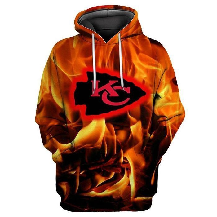 Kansas City Chiefs Pocket Pullover Sweater Gift For Fan 3D Pullover Hoodie