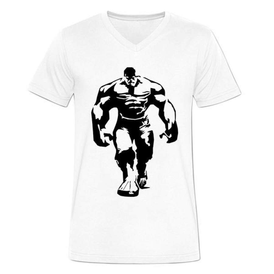 V-Neck Tee For Mens The Incredible Hulk