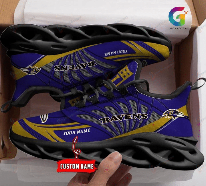 Baltimore Ravens Yezy Running Sneakers 596