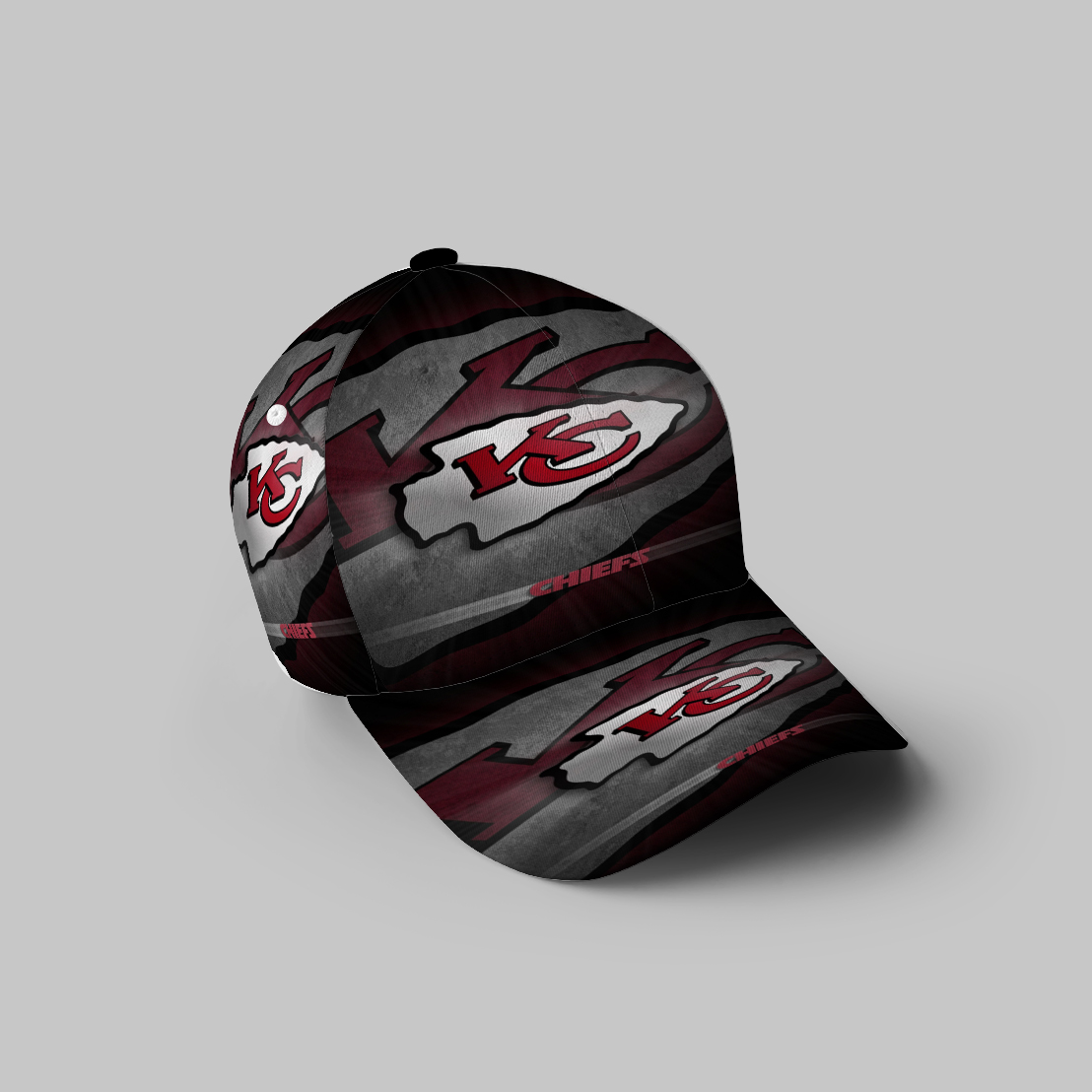 Kansas City Chiefs Emblem V3 3D Printing Baseball Cap Classic Hat