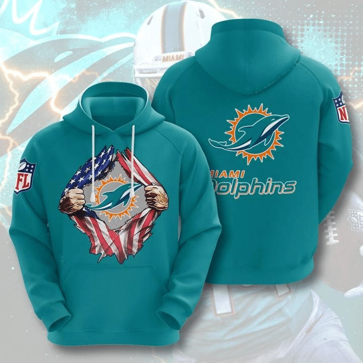 Miami Dolphins 24 Unisex 3D Hoodie Gift For Fans