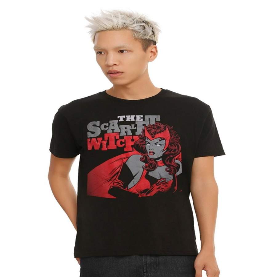 men t shirt fashion shirt The Scarlet Witch Classic Printed T-Shirt men’s casual  shirt