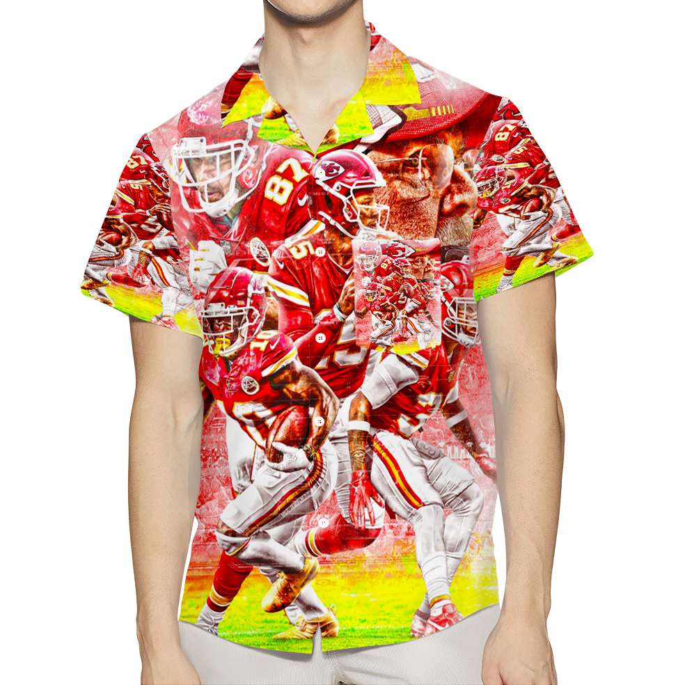 Kansas City Chiefs Team V13 3D All Over Print Summer Beach Hawaiian Shirt With Pocket