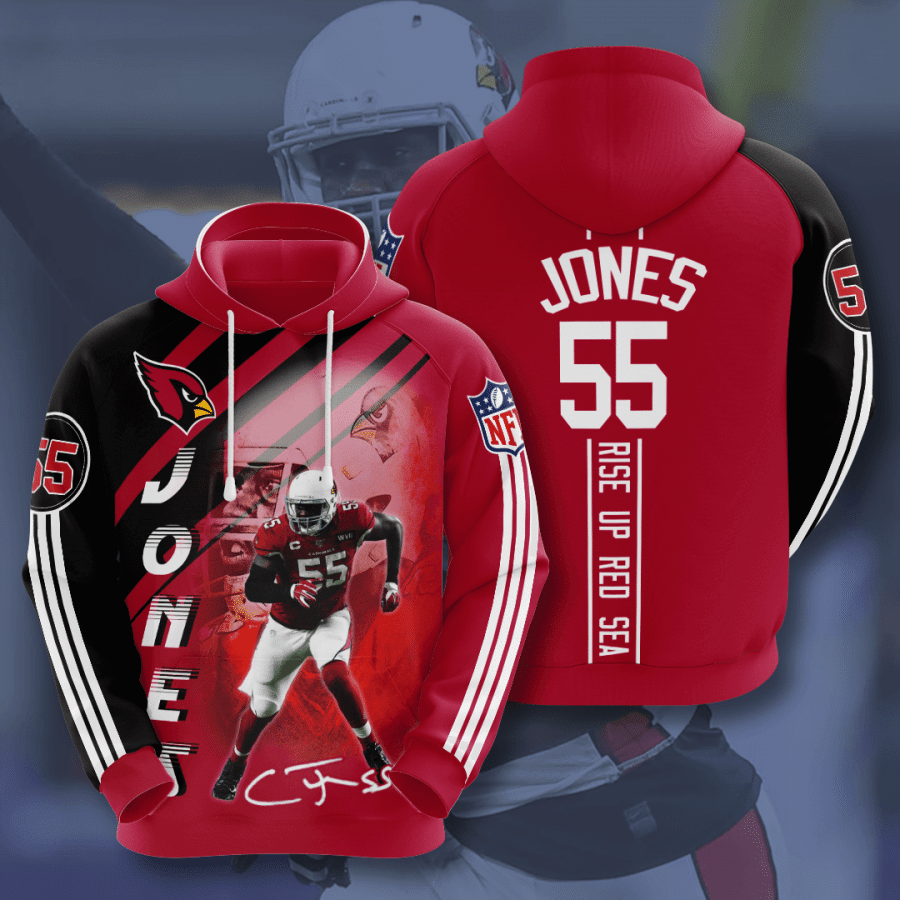 Arizona Cardinals Chandler Jones 1 Unisex 3D Hoodie Gift For Fans