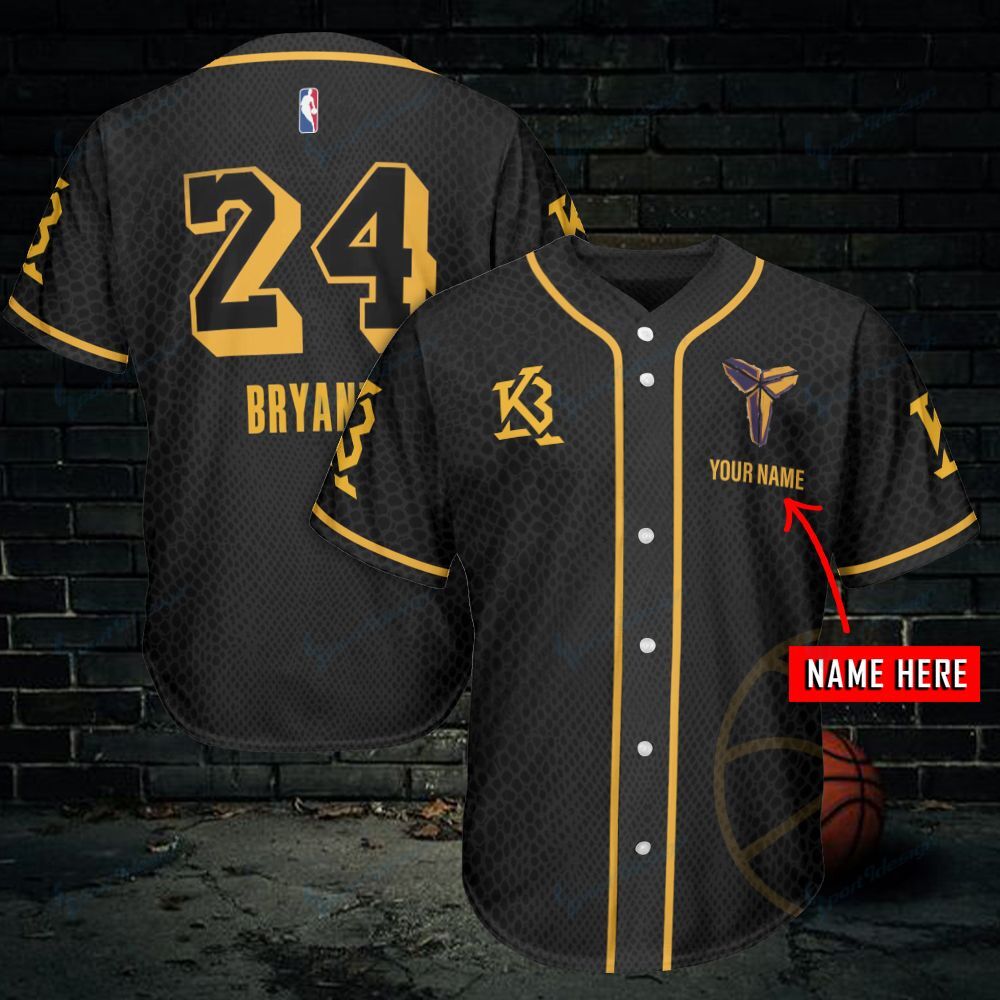 Kobe Bryant Personalized Baseball Jersey 464