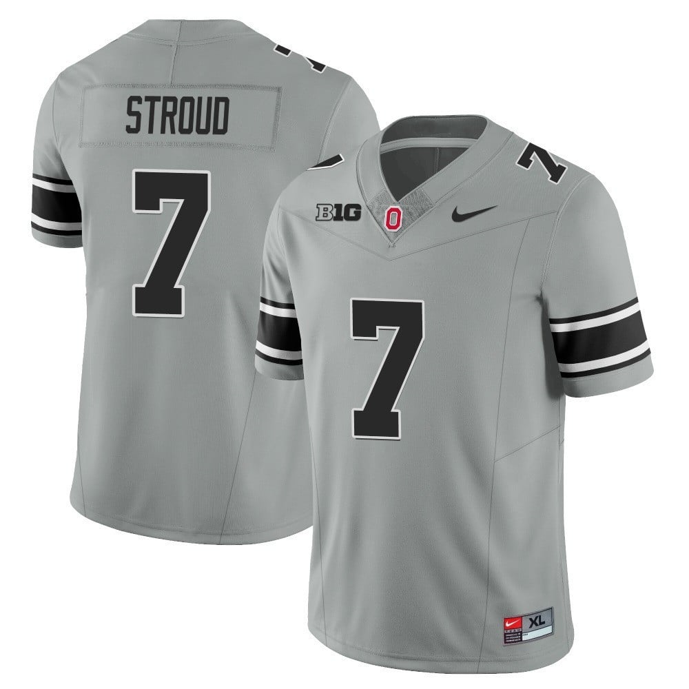 Ohio State Buckeyes 2023 Black Gray Jersey – Stitched