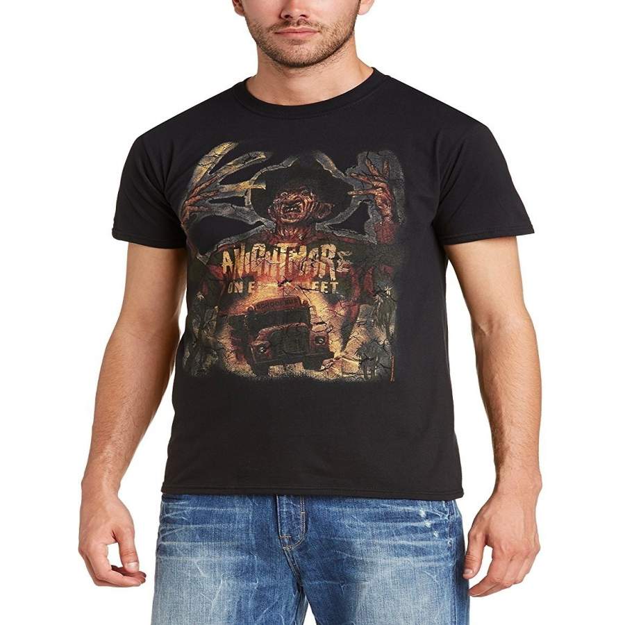 Nightmare On Elm Street Men’S Vintage Freddie Short Sleeve T-Shirt