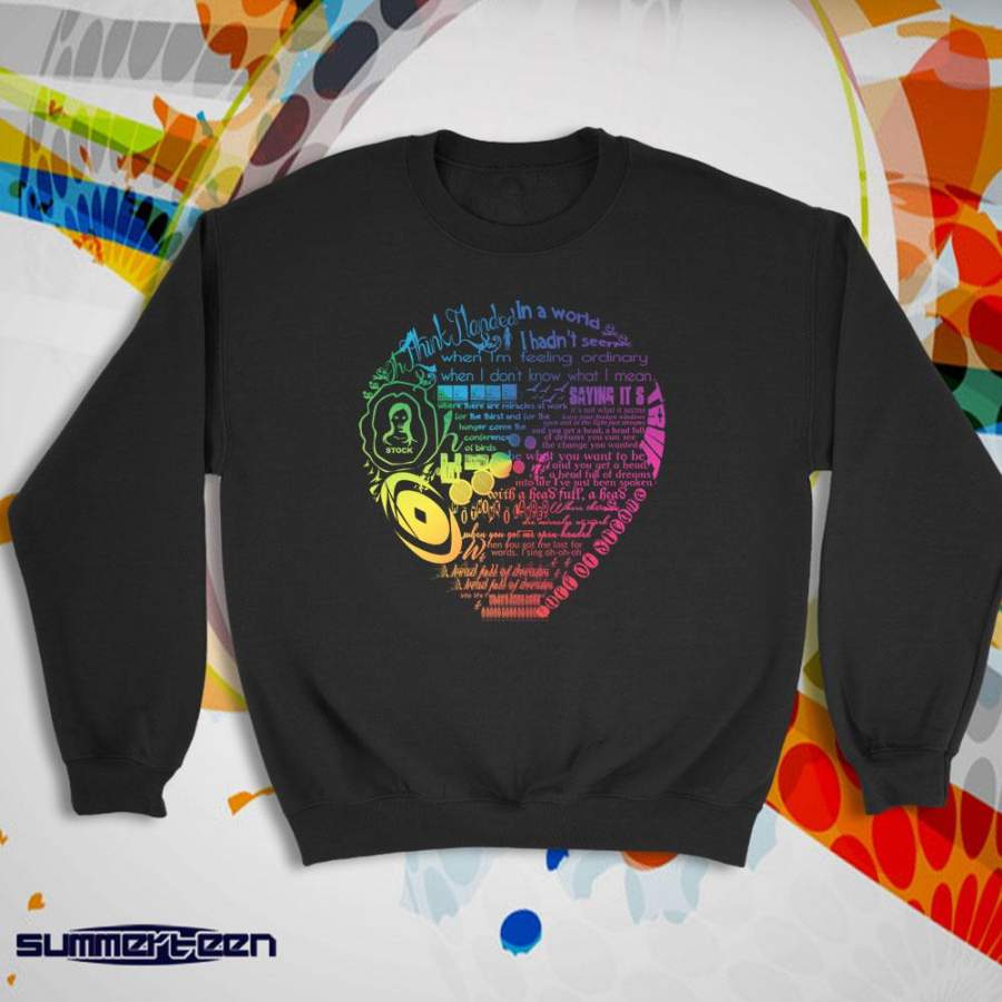 Coldplay A Head Full Of Dreams Lyric Tour Women'S Sweatshirt