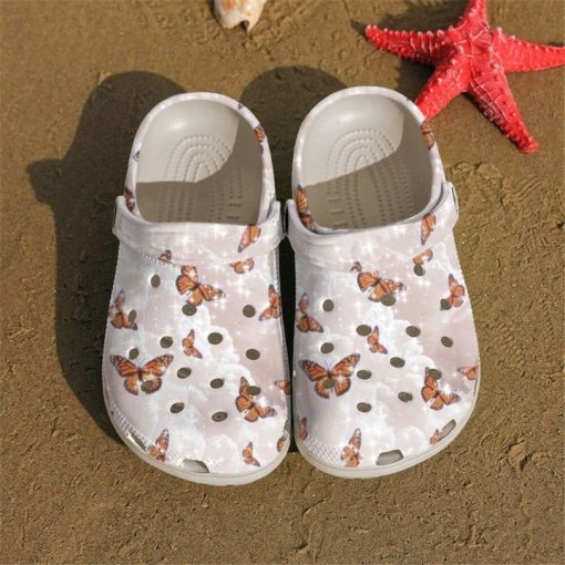 Butterfly Beautiful Animal Personalized Name Clog Shoes