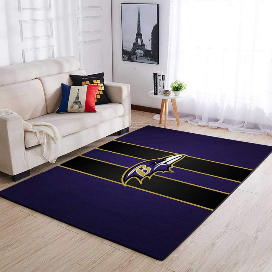 Baltimore Ravens Area Rugs Living Room Carpet Christmas Gift Floor Decor RCDD81F34385