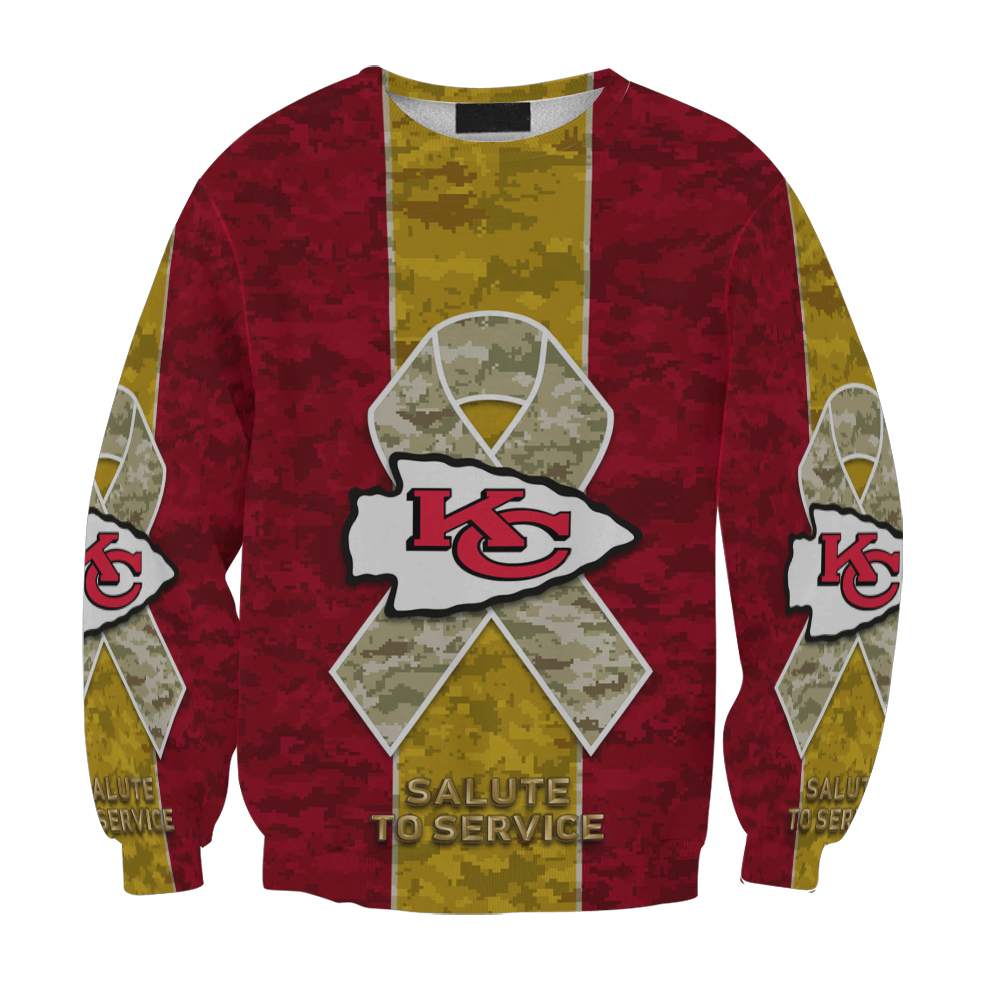 Kansas City Chiefs Emblem Camo Gift For Fan 3D Full Printing Sweatshirt