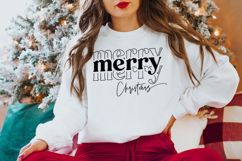 Merry Christmas Sweatshirt,Merry Christmas Shirt,Christmas Sweatshirt, Christmas Family Shirt,Christmas Gift, Merry Christmas Sweatshirt