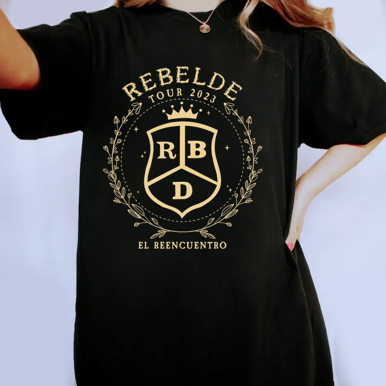 Soy Rebelde Tour 2023 T-Shirt, Rebelde Tour Shirt 2023, Rbd Tour T-Shirt, Camisa Rebelde Tour Merch, Rebelde Music Tour Fans Gift