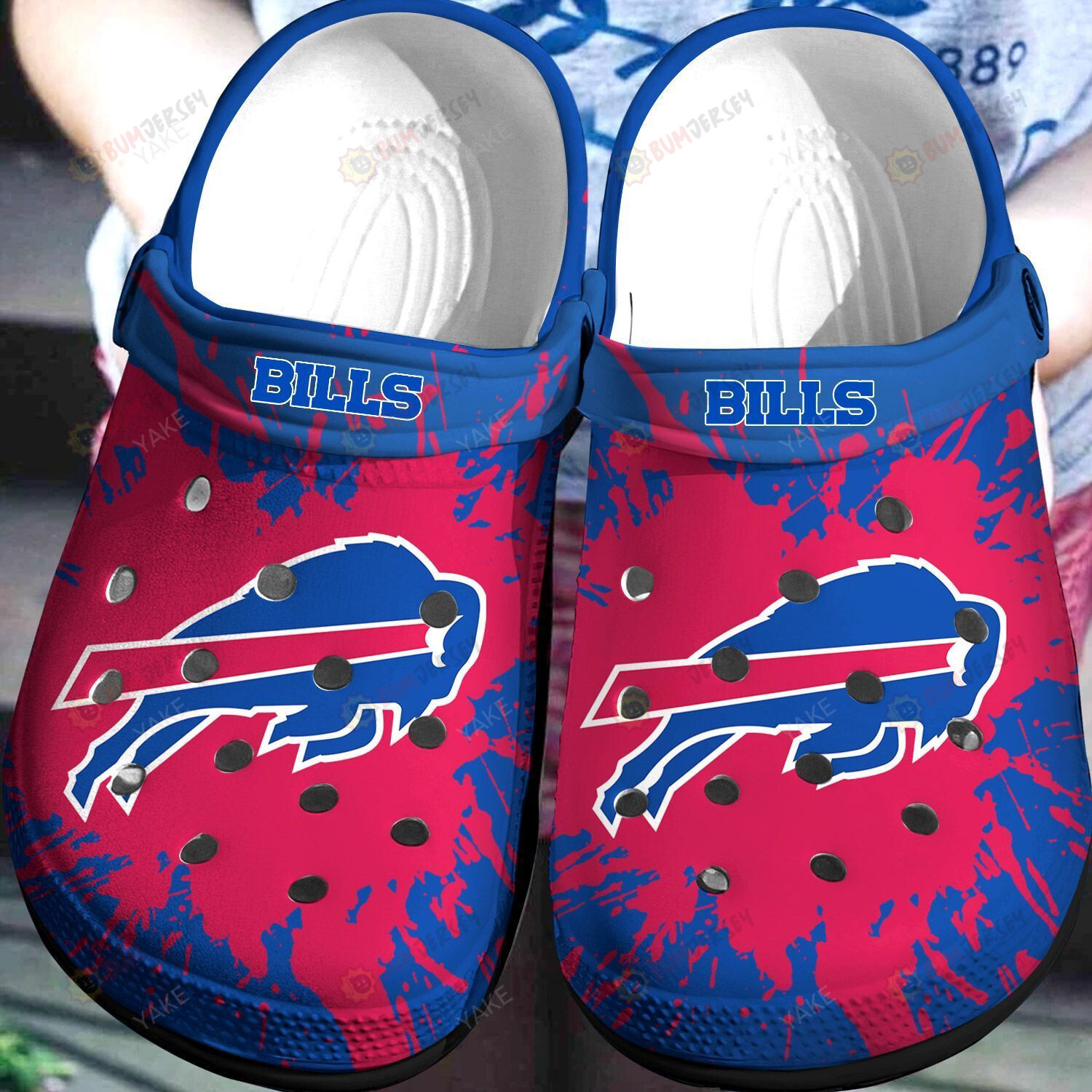 Buffalo Bills Crocs Crocband Clog Comfortable Water Shoes – Aop Clog