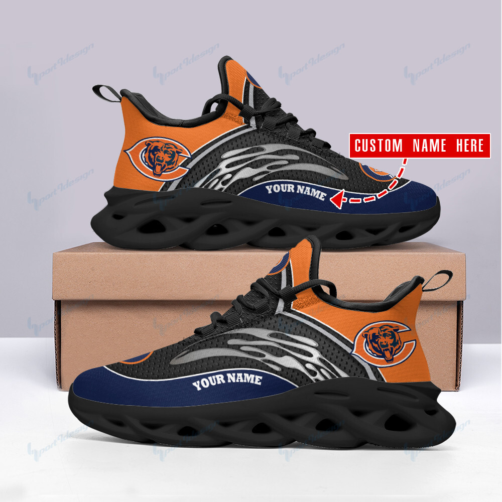 Chicago Bears Personalized Yezy Running Sneakers Bb138