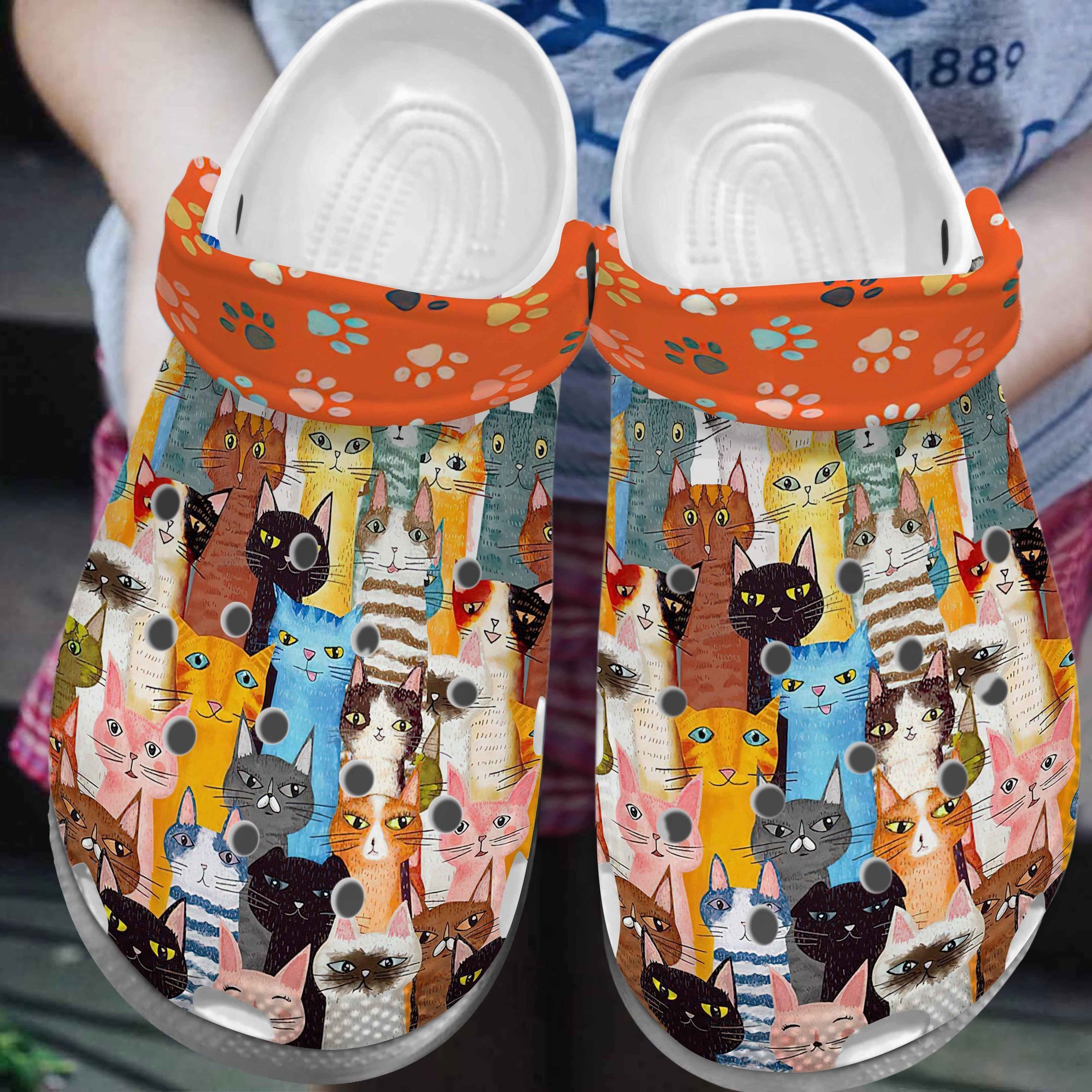 Funny Cat Family Cartoon Shoes Crocs …
