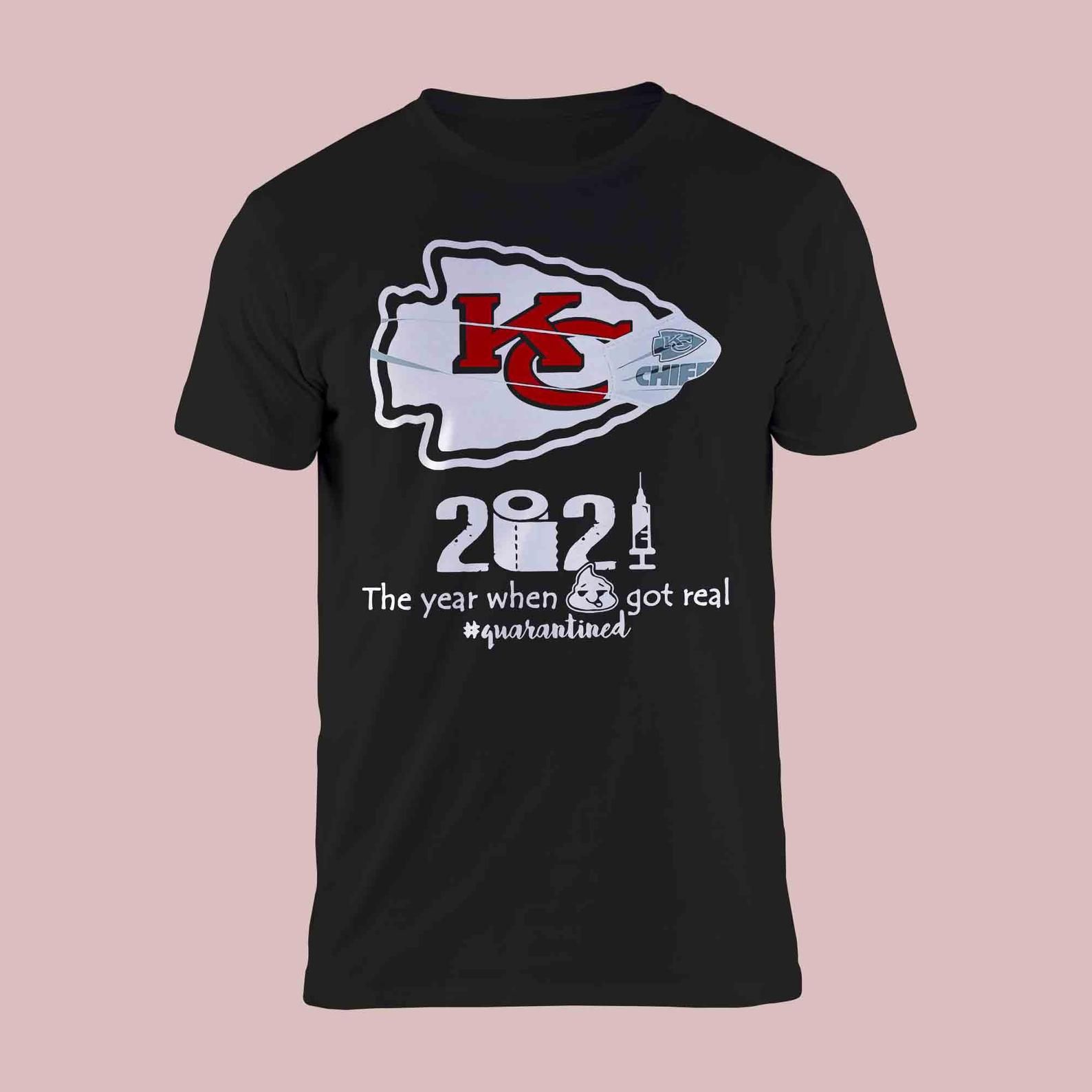 Kansas City Chiefs Face Mask 2021 Toilet Paper The Year When Got Real Quanrantined Shirt Chiefs Afc East Champions 2021 Football Shirt