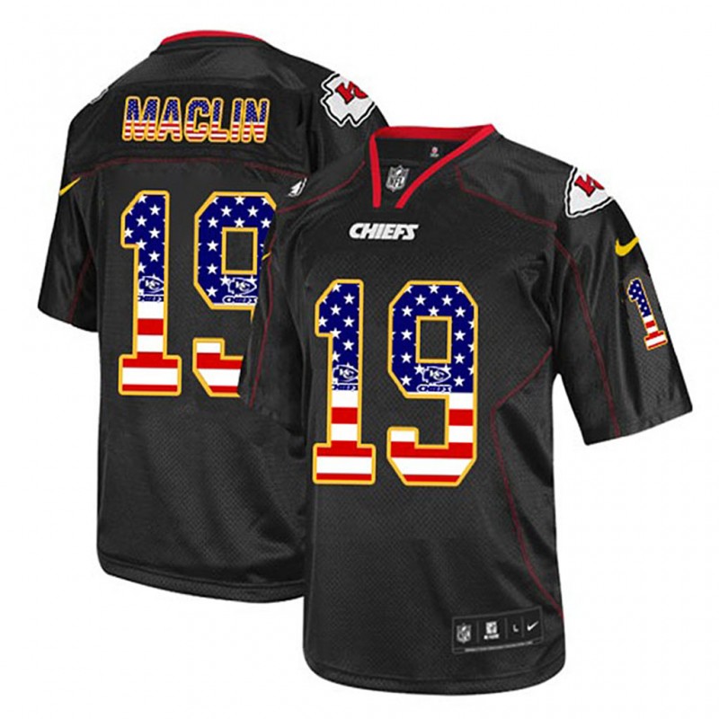 Kansas City Chiefs Jeremy Maclin Black Usa Flag Fashion Jersey – All Stitched, Embroidery