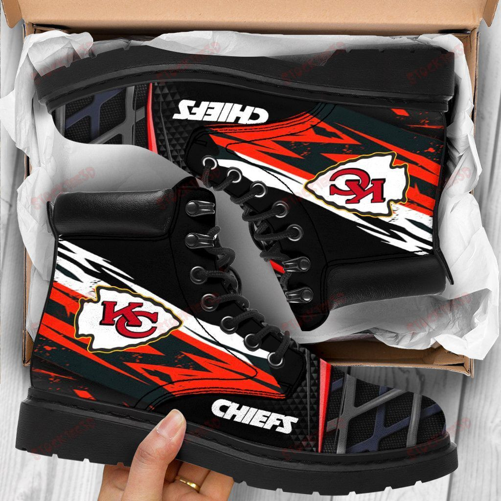 Kansas City Chiefs Boots – Premium Shoes/ Premium Leather Boots – Gift For Sports Lovers