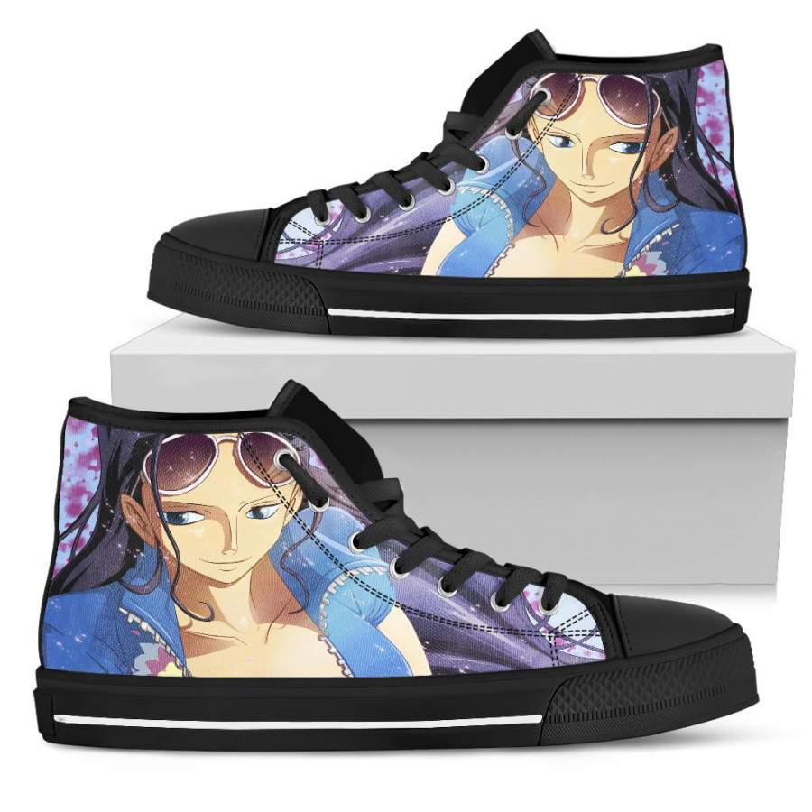 One Piece High Top Sneakers Nico Robin Pirate Anime H03082