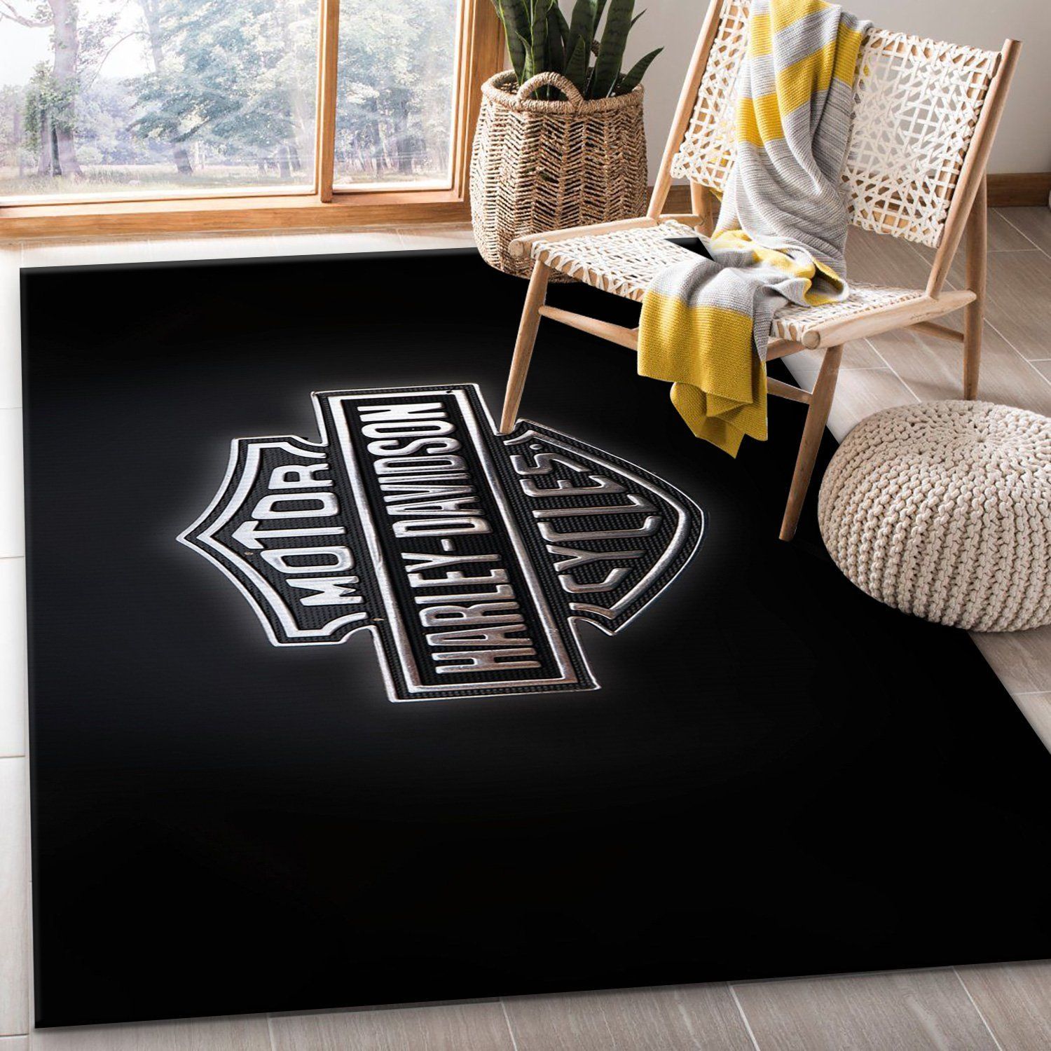 Harley Davidson Ver4 Area Rug Living Room Rug Us Gift Decor Area Rug For Living Room Bedroom Rug Home Decor