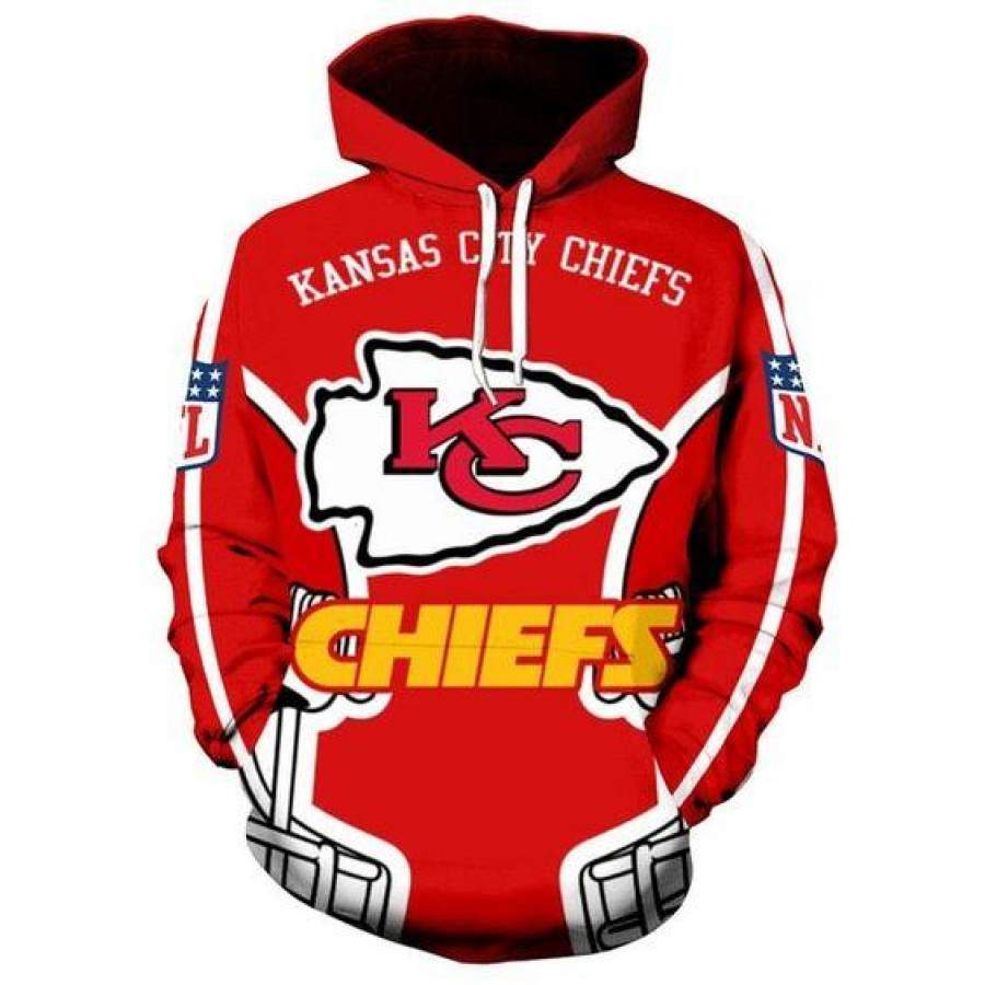 Kansas City Chiefs Hoodie 3D Style3488 All Over Printed