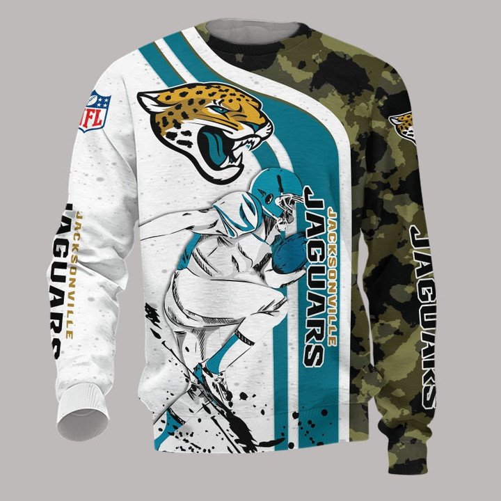 Jacksonville Jaguars White Teal Camo Gift For Fan Ugly Wool Sweater Christmas