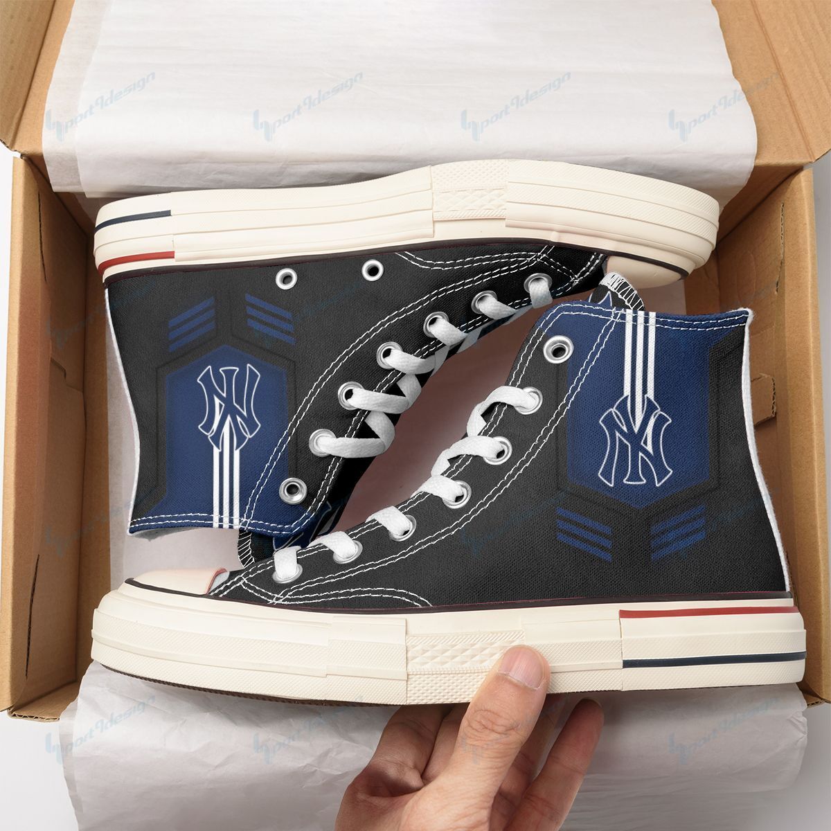 New York Yankees New High Top Canvas Shoes 59