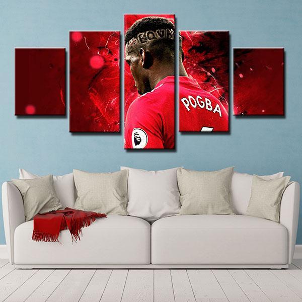 Paul Pogba Manchester United Wall Art Canvas Store