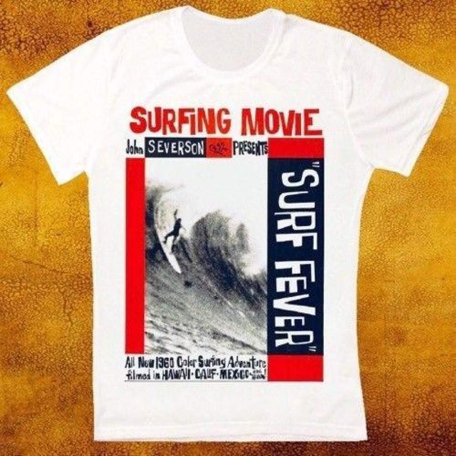 Surf Fever Surfing Movie 60 Cool Retro Vintage Hipster Unisex T Shirt 1888