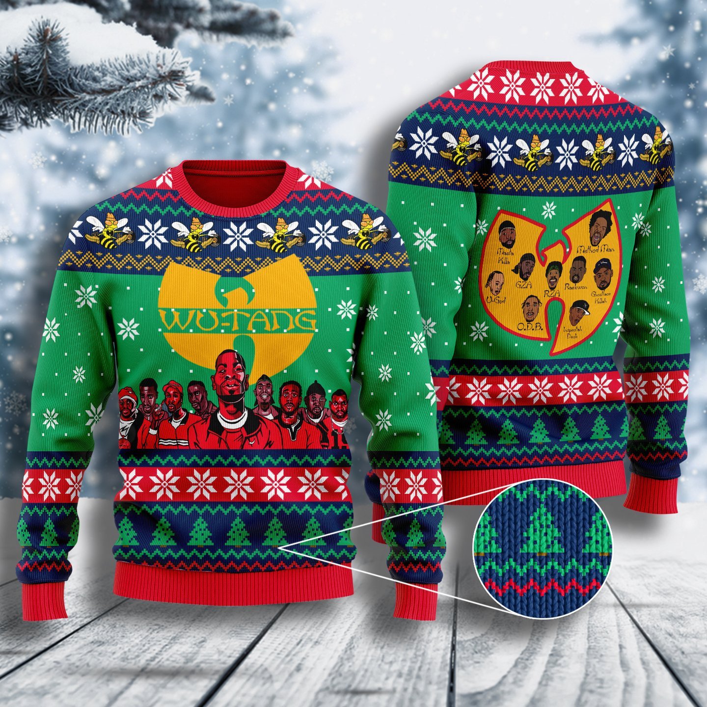 Wu Tang Clan All Over Printed Ugly Christmas Sweater 2023