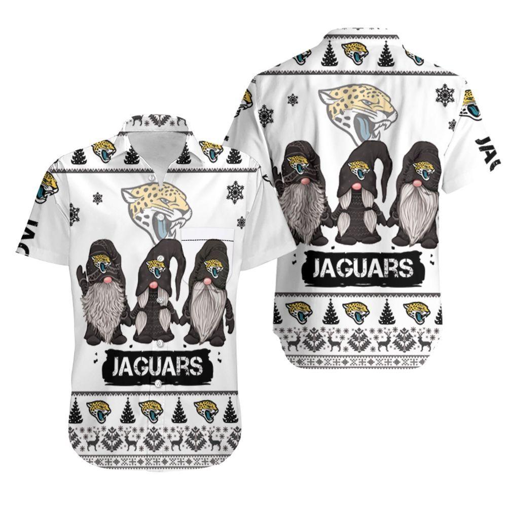 Beach Shirt Christmas Gnomes Jacksonville Jaguars Ugly Sweatshirt Christmas 3D Hawaiian Shirt