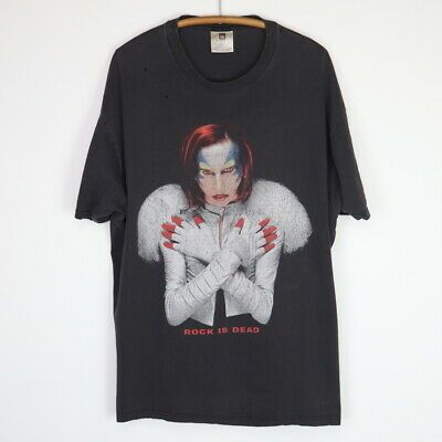 Vintage 1998 Marilyn Manson Rock Is Dead Mechanical Animals Shirt 4639