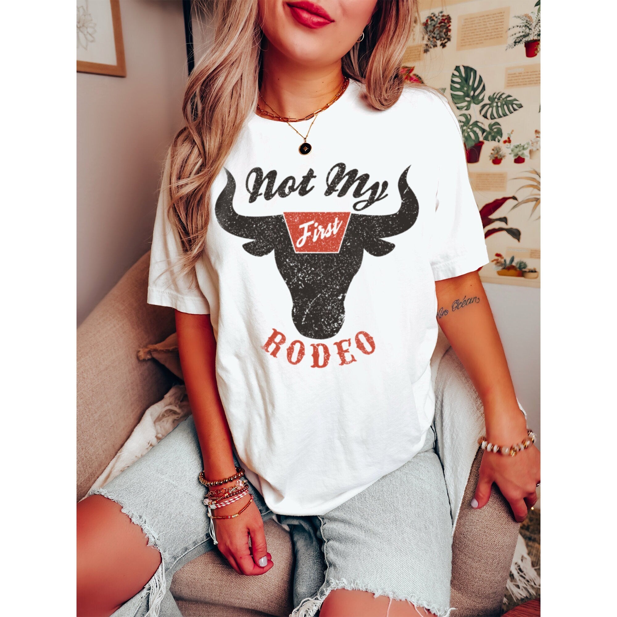 Not My First Rodeo Country Music Shirt Cute Western Shirts Shirt Boho Western Shirt Cowgirl Shirt