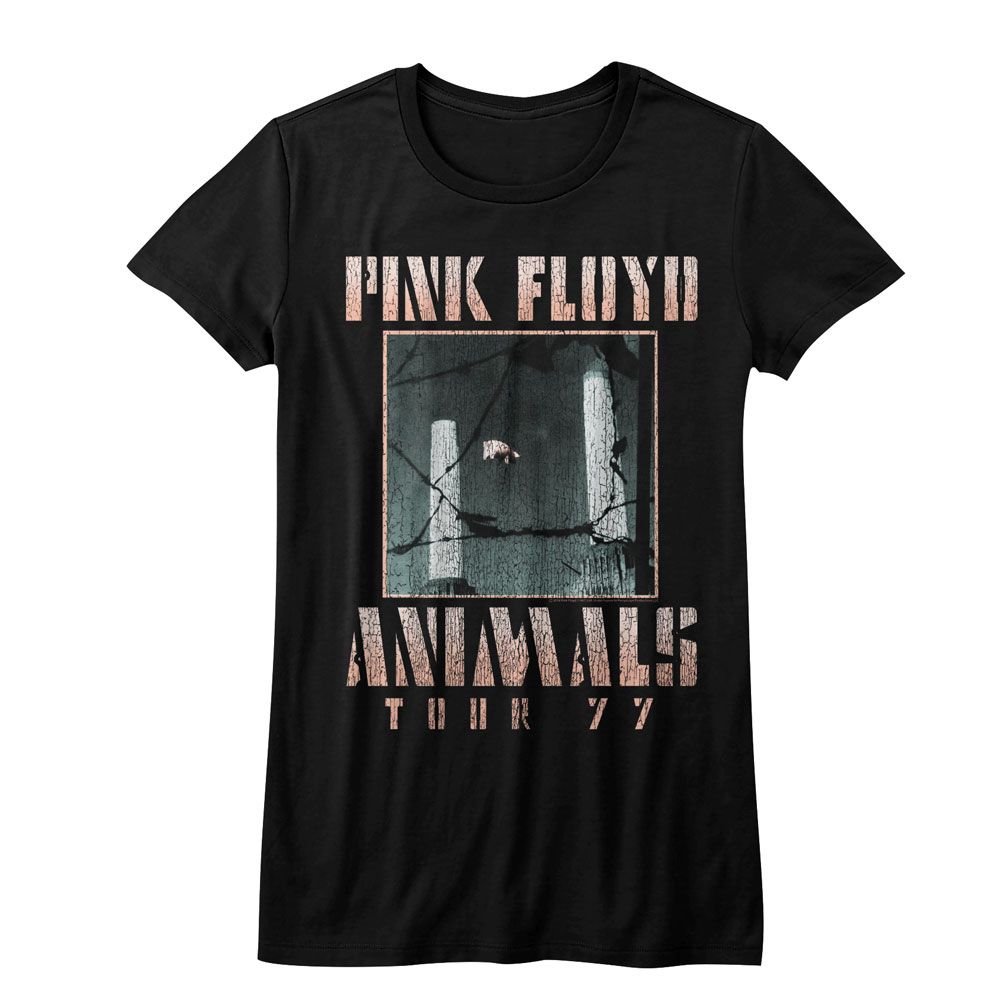 Pink Floyd-Animals Tour 77-Black Ladies S/S Tshirt