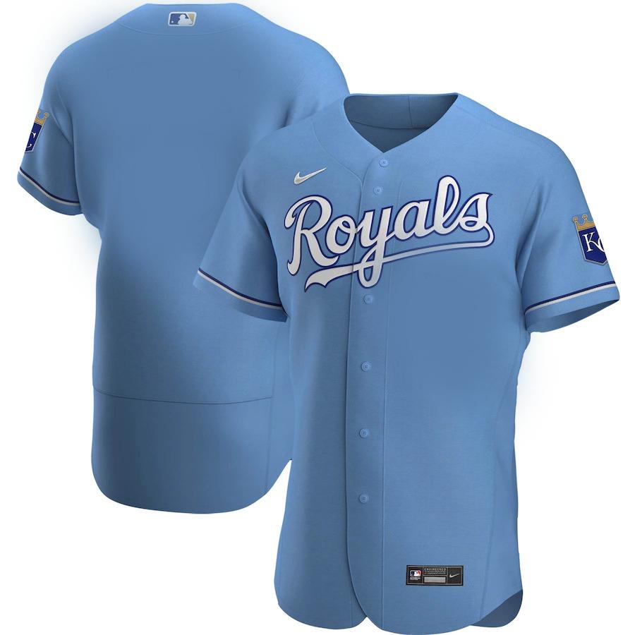 Kansas City Royals – Mens Light Blue Alternate Game Stitched Jersey – *Pick Your Player*