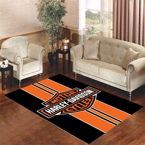 Harley Davidson Logo 1 Living Room Carpet Rugs Area Rug For Living Room Bedroom Rug Home Decor