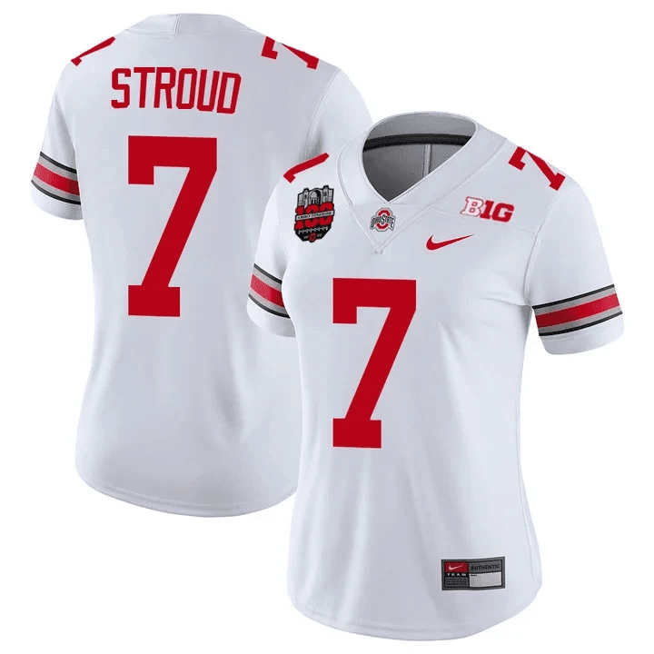 Women’S Ohio State Buckeyes Players Jersey – 100Th Anniversary Patch