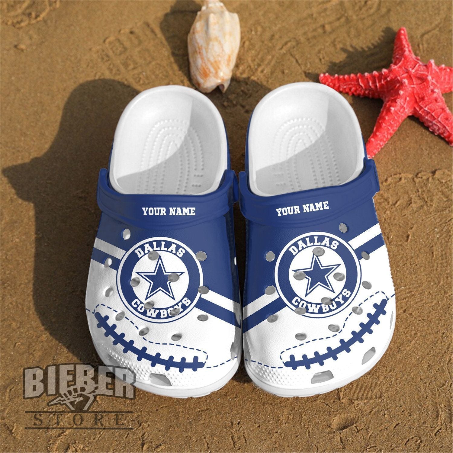 Personalized Dallas Cowboys Crocs Clog Shoes