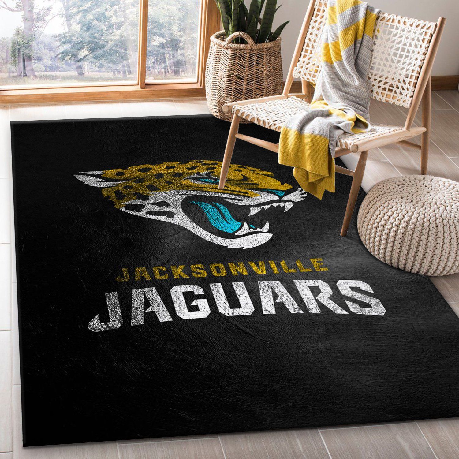 Jacksonville Jaguars Area Rug Carpet Bedroom Home Decor Floor Decor