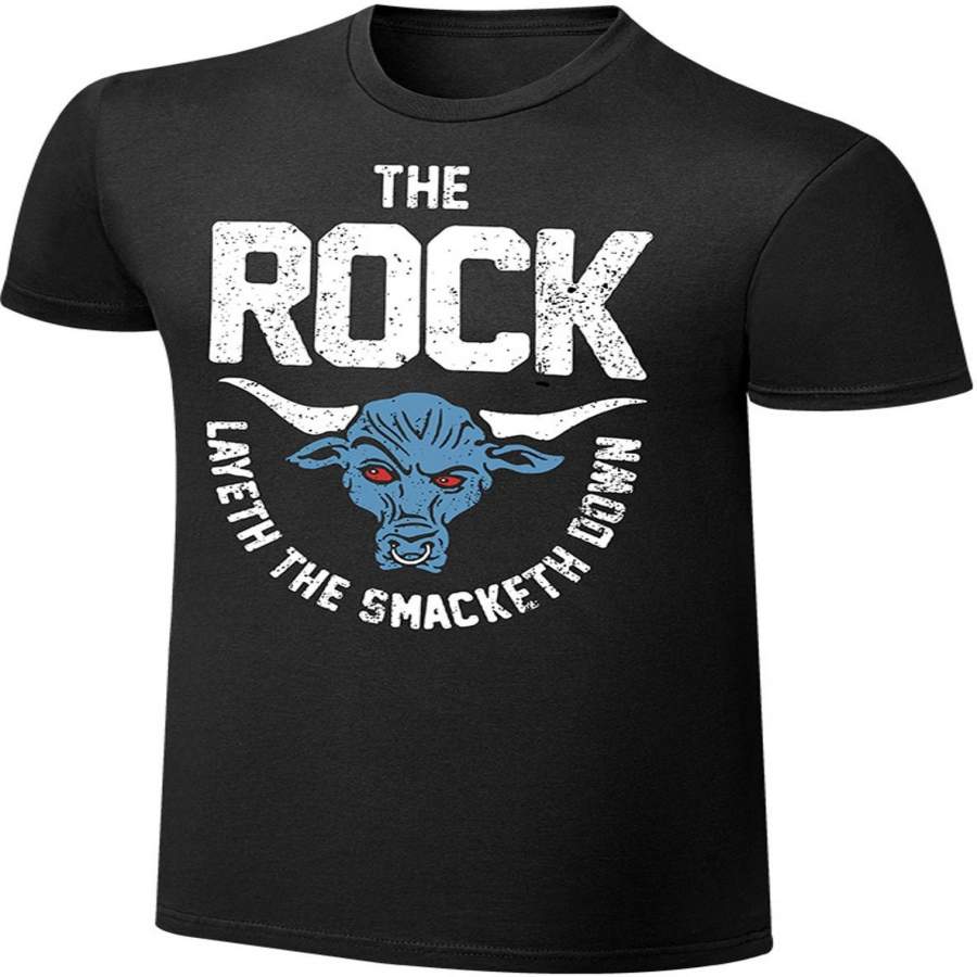 THE ROCK Layeth The Smacketh Down OFFICIAL VINTAGE T-SHIRT