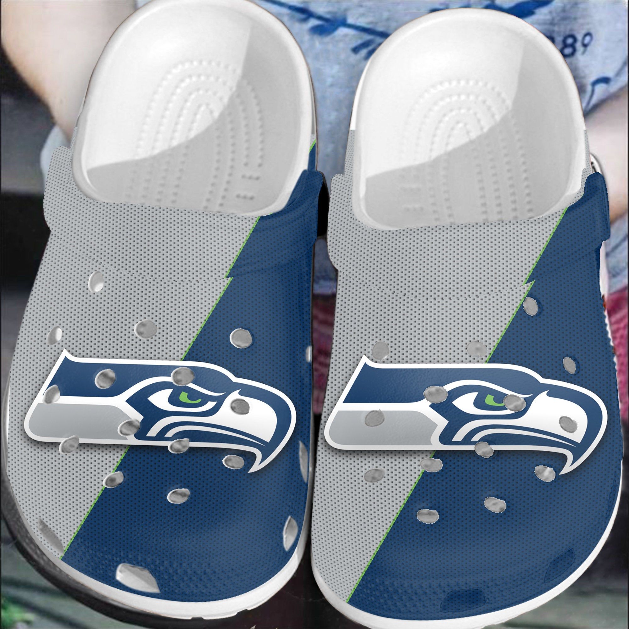 Seattle Seahawks Crocs Clog , Seattle Seahawks Crocs For Fan, Crocs 3D, Nfl Crocs, Nfl Clog, Nfl Crocband, Nfl Unisex Crocs